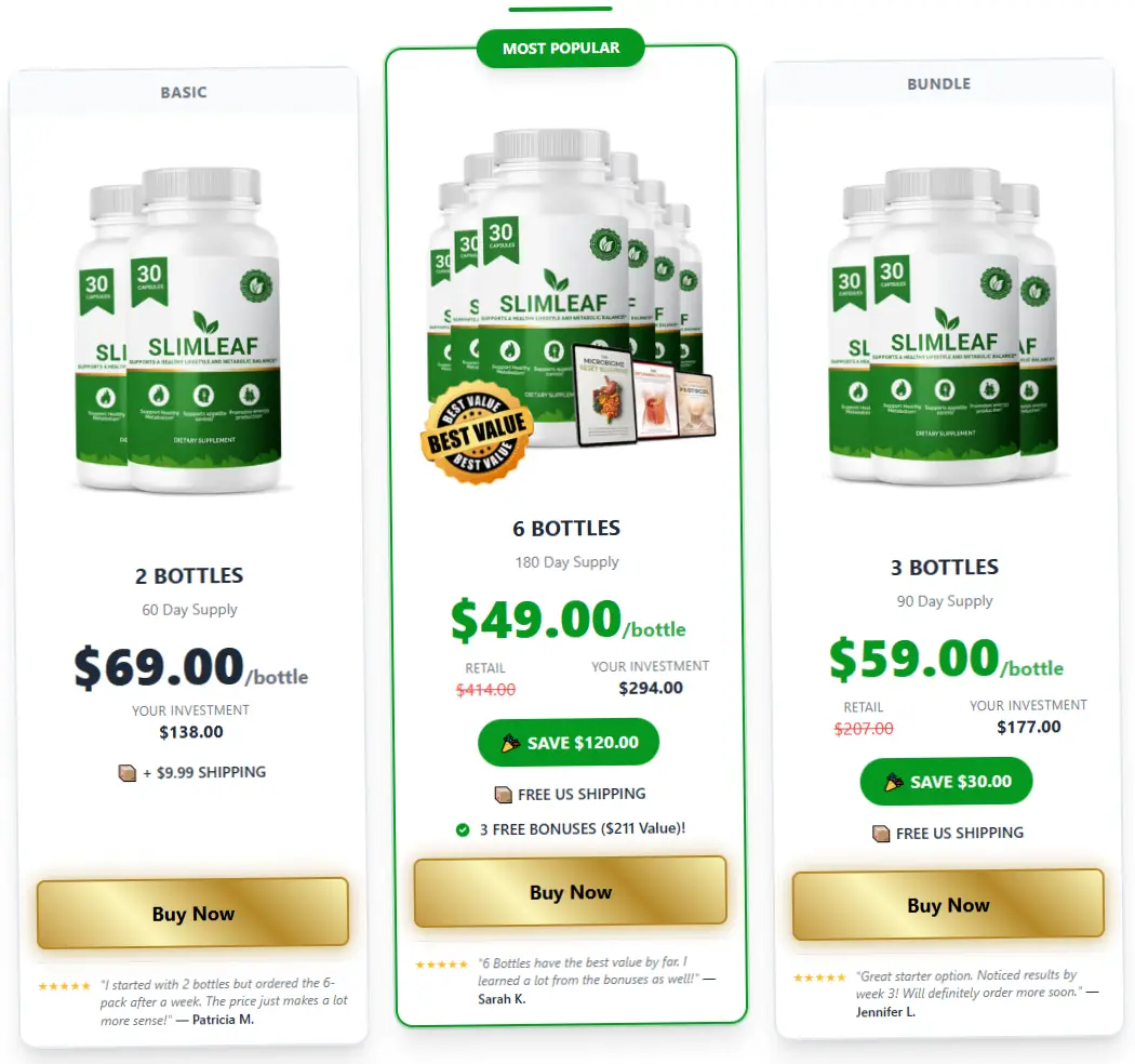 3 Days  SlimLeaf Offer